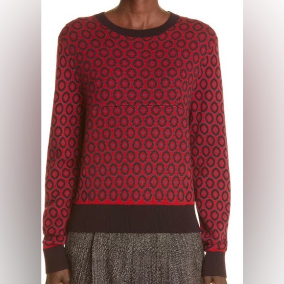 Dries Van Noten Tiny Dot Merino Wool Sweater - Picture 1 of 10
